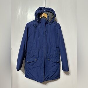 LANDS’ END WOMENS Blue SQUALL WINTER PARKA SZ M (10-12)